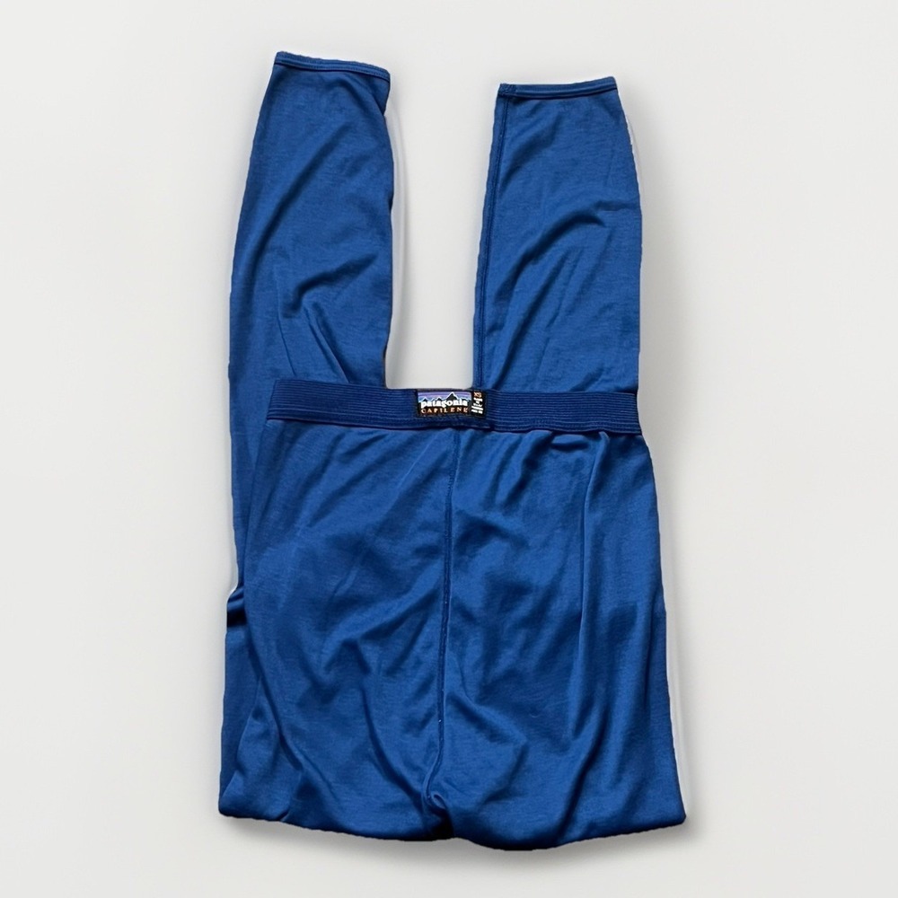 Vtg Patagonia Blue Capilene Base Layer Thermal Pants, Men's Size XS, Made In USA